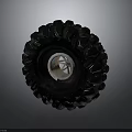 Durable Off Road Car Tire With Deep Tread Pattern And Metal Wheel Rim