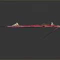 Vibrant Red Sea Dragon Marine Creature With Slender Body And Leaf Like Fins
