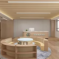 modern reading room 3d model