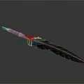 Decorative Handcrafted Feather Pen With Blue Feather And Metal Accents For Daily Use