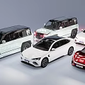 Modern Cars Collection Featuring White Red SUV Sedan Models and Stylish Designs