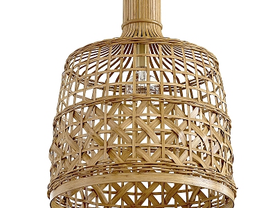 Japanese-style rattan chandelier model