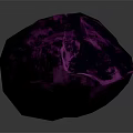 Modern Purple Crystal Decorative Ornament Set With Irregular Shape For Home Decor