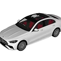 White Luxury Sedan with Sleek Body Lines Modern Front Grille and Black Alloy Wheels