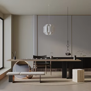 Modern table combination 3d model