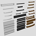 Cabinet Handle Door Handle Door Handle Door Handle Cabinet Door Handle Metal Door Handle Aluminum Profile Handle Metal Handle Round Handle 3d model