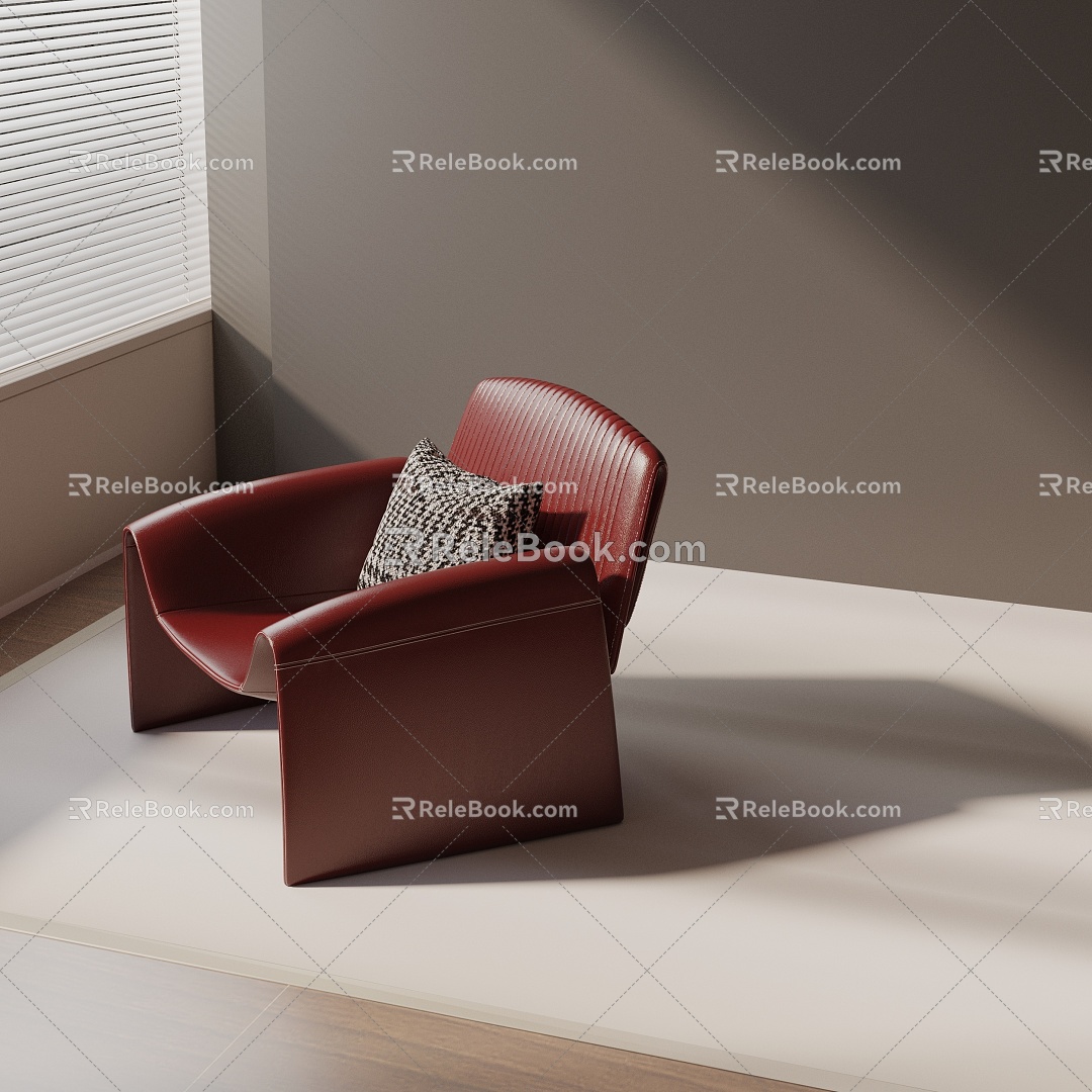 modern leisure chair 3d model