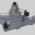 CNC machining center CNC lathe production equipment 3d model
