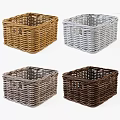 Multiple Colors Handwoven Wicker Storage Baskets For Home Organization And Decor