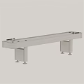 Modern Shuffleboard Entertainment Table With Wooden Frame Smooth Surface And Sturdy Legs