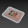 Fresh Italian Sausage Packaged in Black Plastic Tray With Label