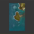 Aerial View Of Tropical Islands With Blue Water Green Vegetation And Sandy Beaches