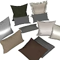 Assorted Decorative Pillows With Various Colors Textures And Patterns For Living Room