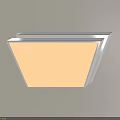 Square Flush Mount Ceiling Light With Sleek White Frame And Bright White Illumination