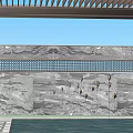 new chinese style gate 3d model