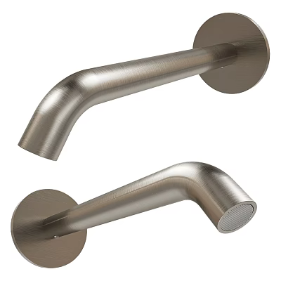 Sleek Modern Brushed Stainless Steel Wall Mounted Faucet Design For Home Bathrooms 3d model