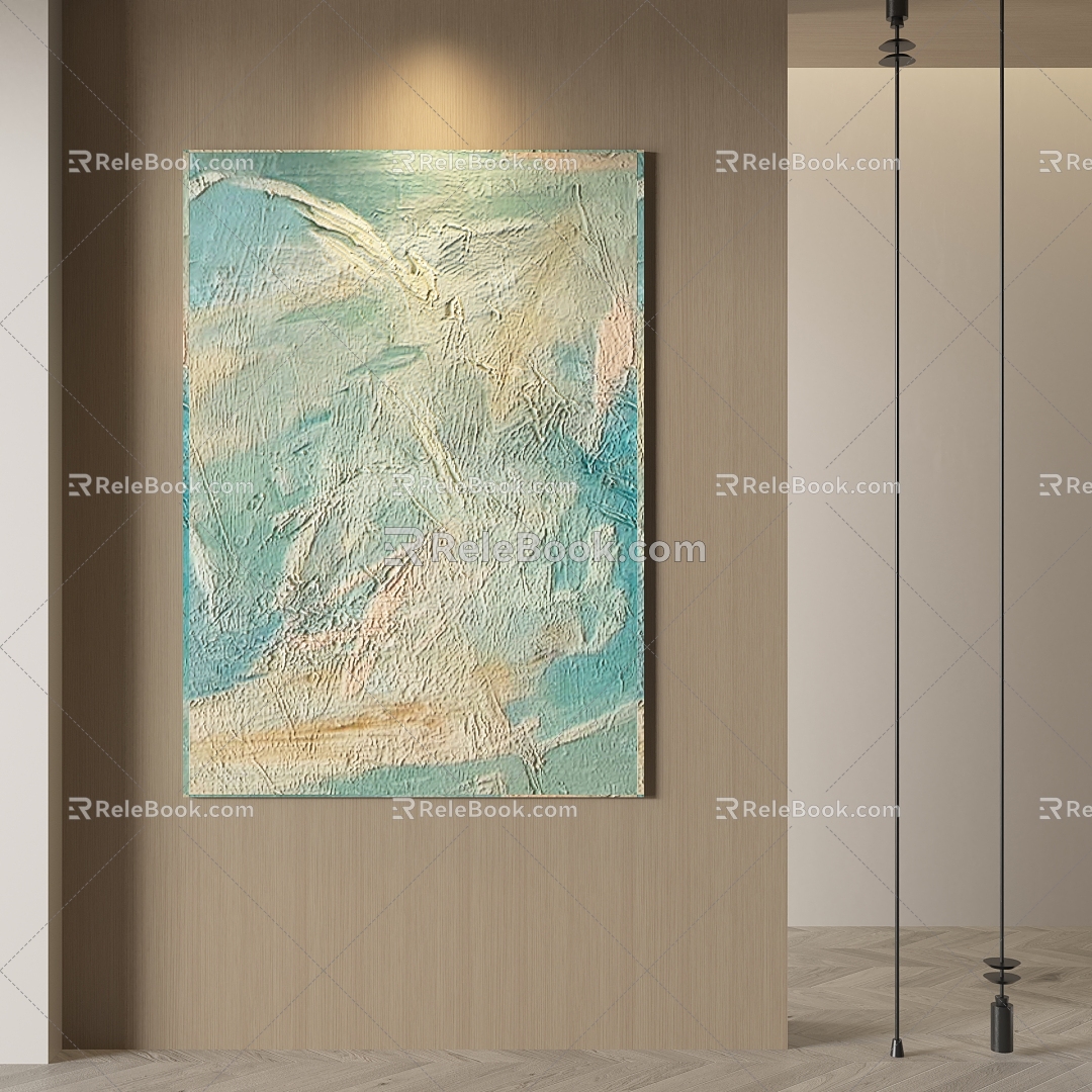 abstract decorative painting model