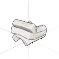 Modern Single Sofa Minimalist Art Creative Single Sofa 3d model