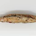 Crusty Whole Grain Baguette Sandwich With Savory Filling And Sesame Seeds