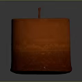 Red Cylindrical Candle Lamp With Top Wick And Smooth Wax Surface Design