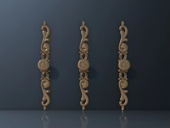 Hardware parts hardware door handle 3d model