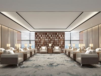 Modern Reception Room Reception model