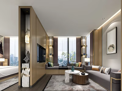 New Chinese Suite 3d model New Chinese Suite 3d model