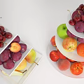 Modern fruit multi-layer fruit tray 3d model