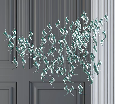 Modern Crystal Chandelier Decorative Crystal Chandelier 3d model