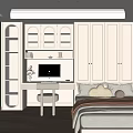 Tatami Bedroom Interior Design With Built In Storage Desk And Natural Light