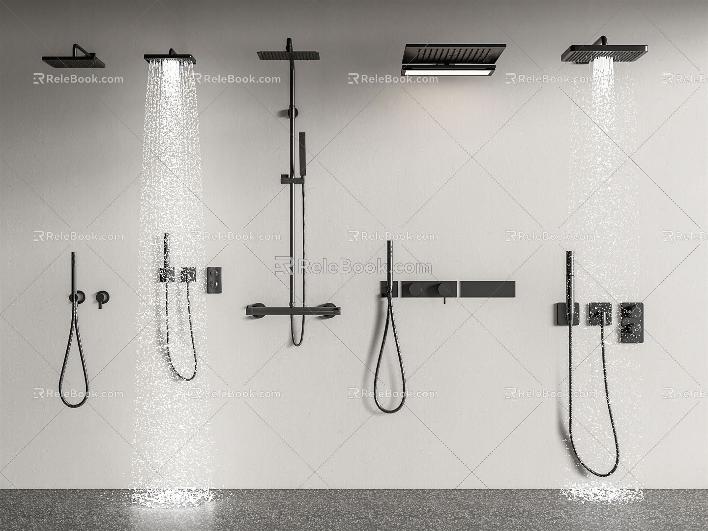 Modern Shower Shower 3d model