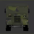 Military Camouflage Dump Truck With Open Cargo Bed And Six Wheel Design