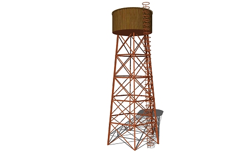 Modern Water Tower Water Tower Water Tank Water Tank High Tower 3d model