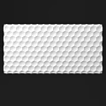 3D Hexagonal Patterned Background Wall with Textured Surface for Modern Interior Decor