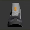 Modern High Top Sneaker Featuring Gray Color And Futuristic Details