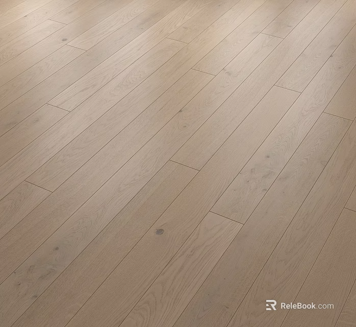 Natural Oak Wooden Flooring With Light Tone Smooth Surface And Elegant Texture 3d model 