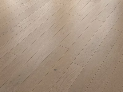 Natural Oak Wooden Flooring With Light Tone Smooth Surface And Elegant Texture 3d model