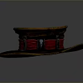 Vintage Brown Hat With Red Band And Metal Buckles For Daily Use