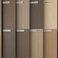 Various Wooden Wainscoting Panels with Light Walnut White Oak and Red Oak Wood Types