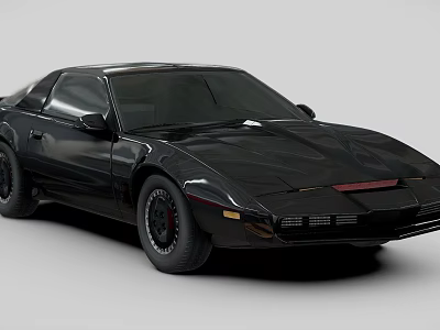 Black Classic Sports Coupe Car Exterior Design With Sleek Body Lines 3d model