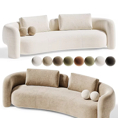 Curved Sofa Multiplayer Sofa