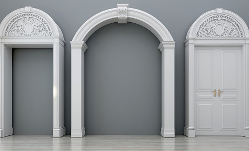 European door arch 3d model