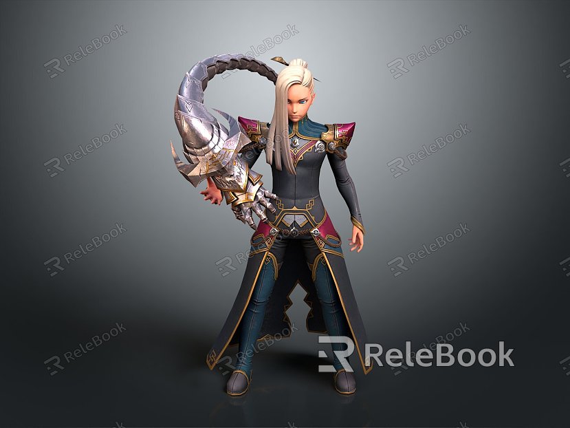 Cosplay Clothing Clothing Online Game Warrior Animation Clothing Animation Clothing model