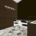 Elegant Luxury Jewelry Store With Care Center Display Cases And Interior Lighting For Jewelry Displays