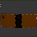 Stylish Orange and Black Daily Accessory with Star Pattern and Stitched Details for Everyday Use
