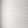 Wall Featuring Diverse Circular Mosaic Tile Patterns 3d model