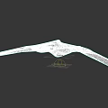 Futuristic Black Aircraft With Sleek Aerodynamic Design And Extended Wings