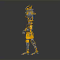 Bumblebee Transformers Robot Toy Sci-Fi Robot Figure 3d model