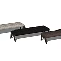 Modern Upholstered Ottoman Designs In Black Beige And Brown With Wooden Legs