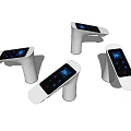 Modern faucet smart touch screen faucet smart temperature display touch faucet 3d model